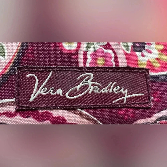 RETIRED: Vera Bradley | Piccadilly Plum business card case. - Picture 2 of 7